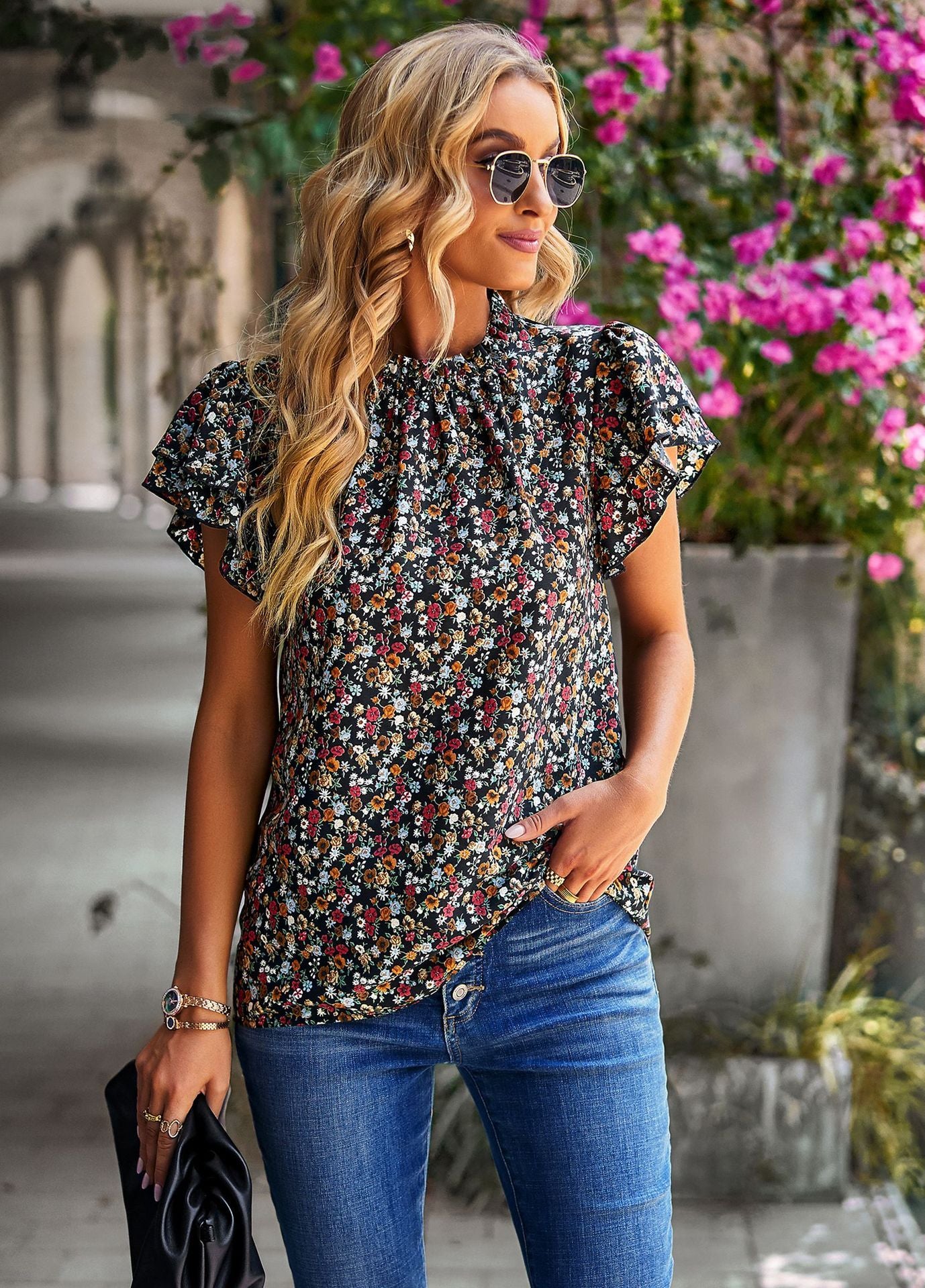 Emma Loose Floral Shirt