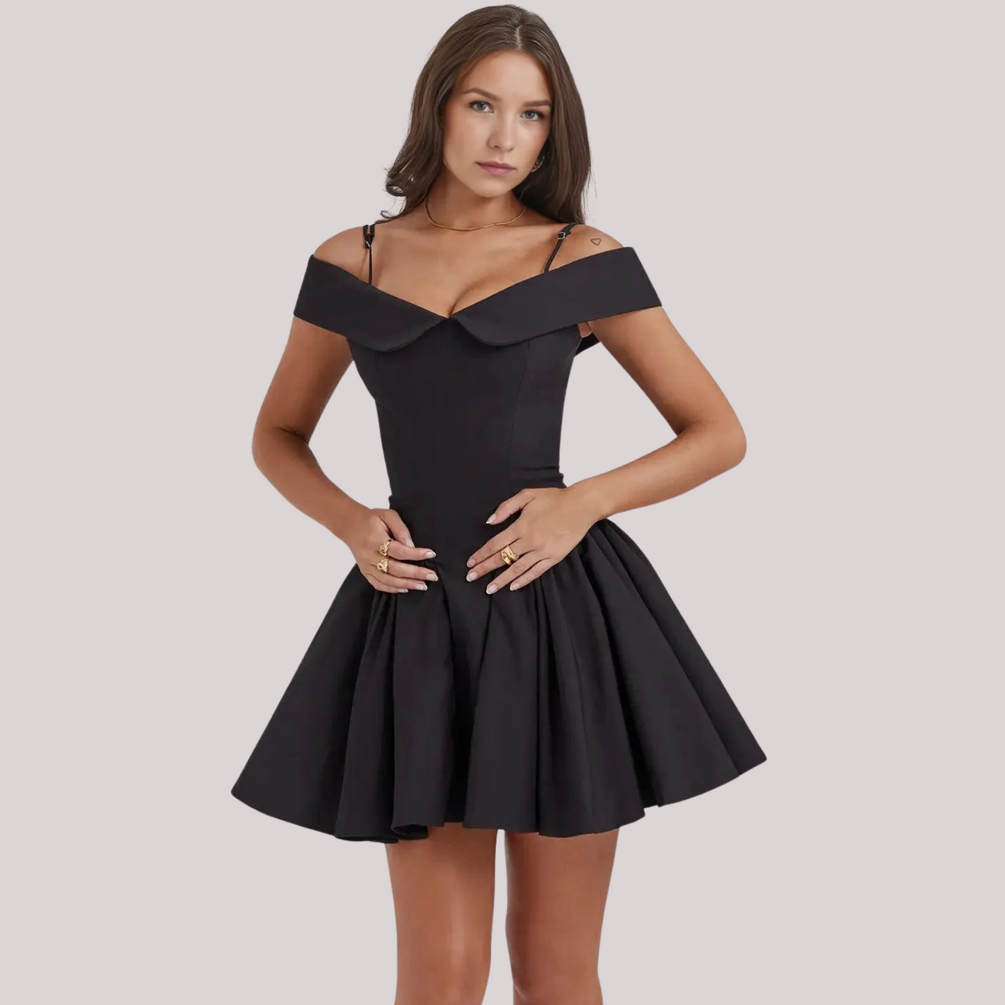 Romantic Pleated Mini Dress - Magic Moon Store