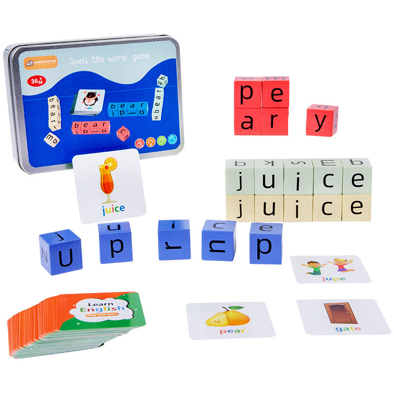 Children's Word Fight Building Blocks Parent-child Interactive Desktop Game