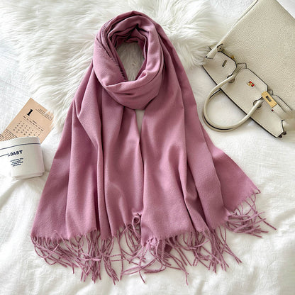 Cashmere Color Solid Warm Scarf - Magic Moon Store