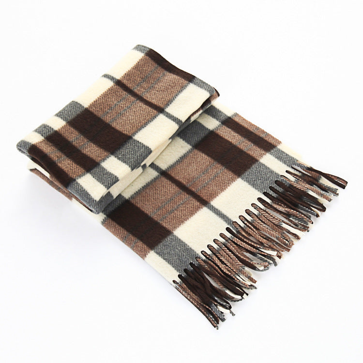 Plaid Plus-sized Thickening Women's Scarf