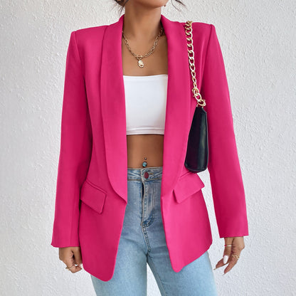 Women's Lapel Blazer Jacket - Magic Moon Store