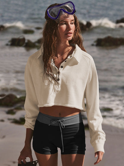 Long sleeve crop top