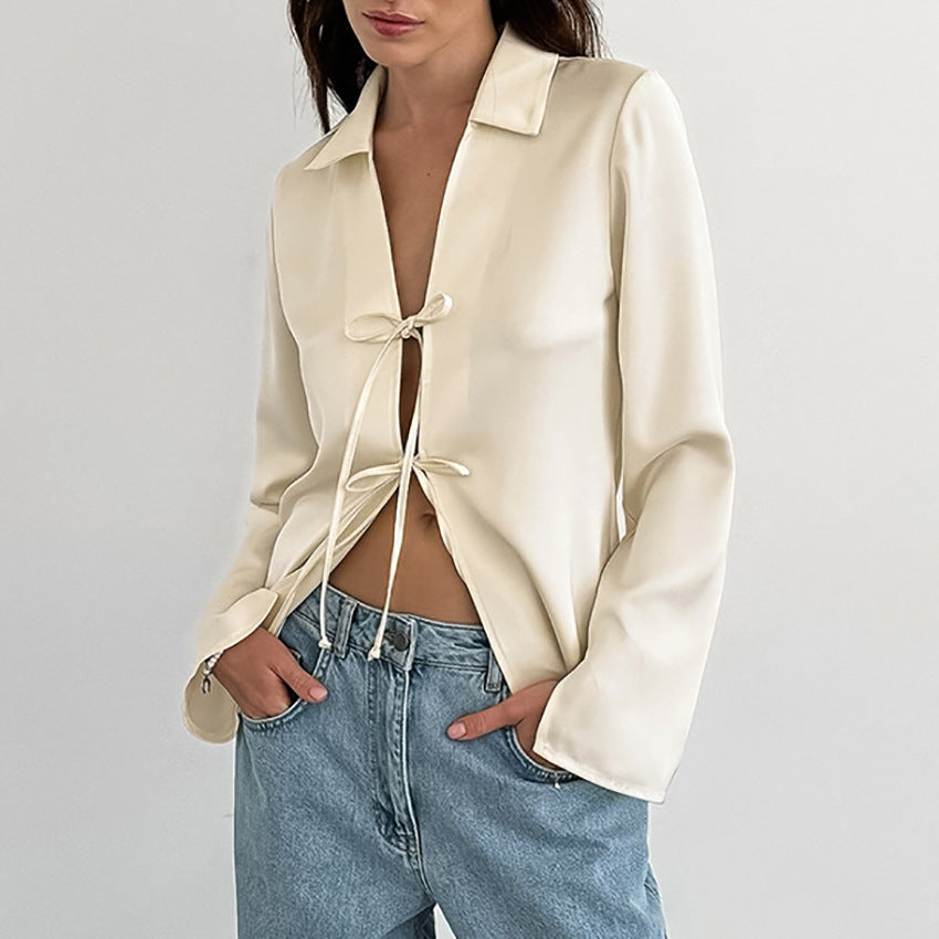 Fashion Loose Apricot Shirt