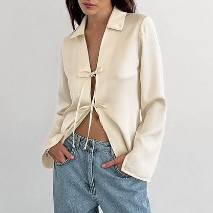 Fashion Loose Apricot Shirt