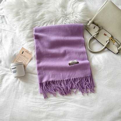 Cashmere Color Solid Warm Scarf - Magic Moon Store