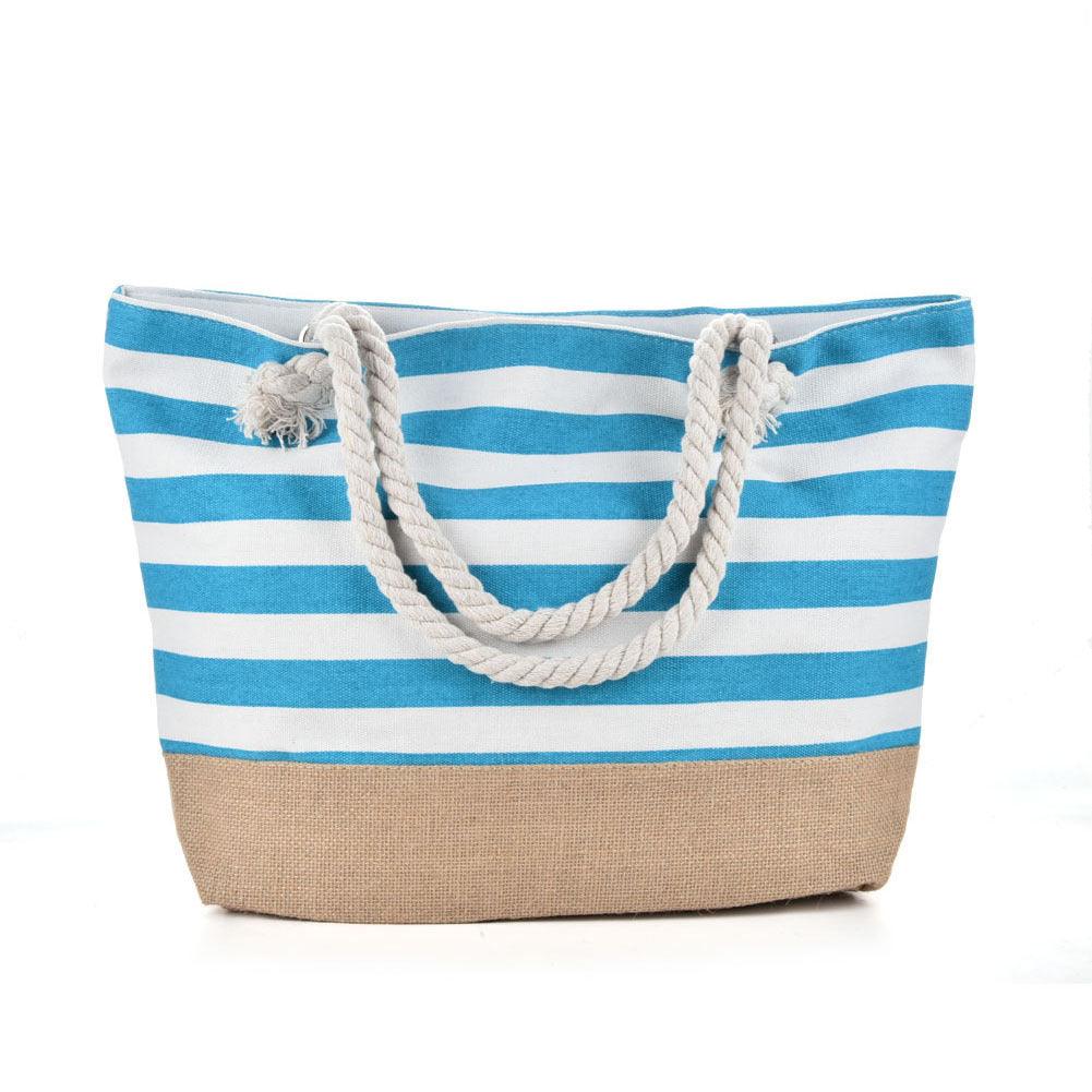 Striped Beach Bag