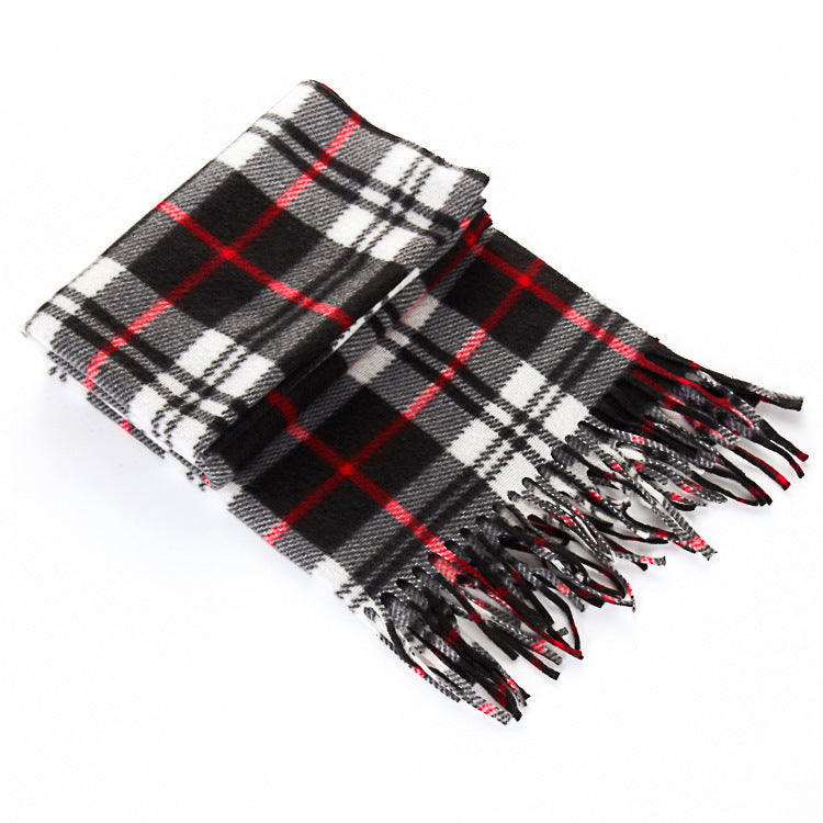 Plaid Plus-sized Thickening Women's Scarf