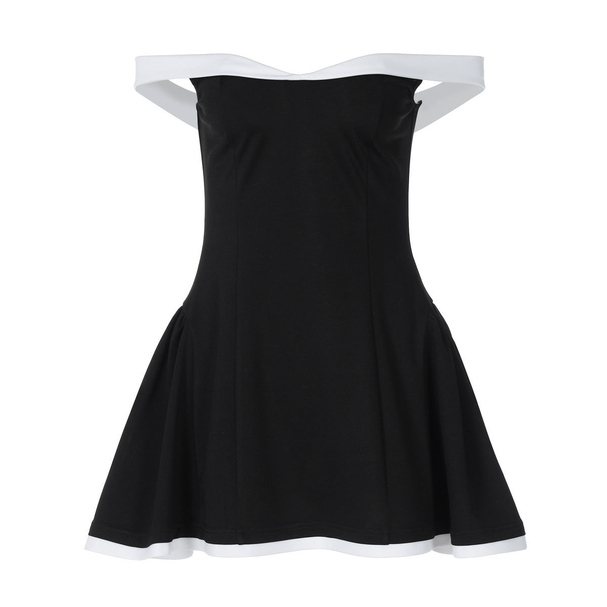 Women's Fashion Tube Top Niche Slim Fit Black Short Dress