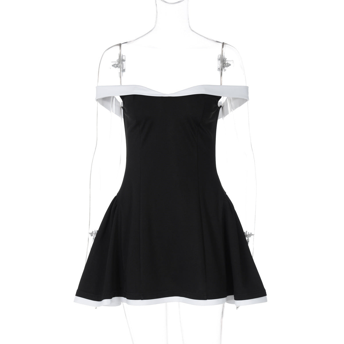 Women's Fashion Tube Top Niche Slim Fit Black Short Dress