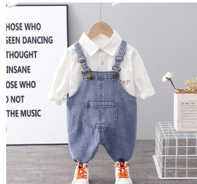 Denim Pants Trendy Cute Western Baby Jumpsuit