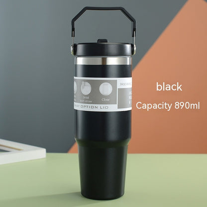 Bottle With Handle Cover Coffee Tumbler Cup MAGIC MOON STORE