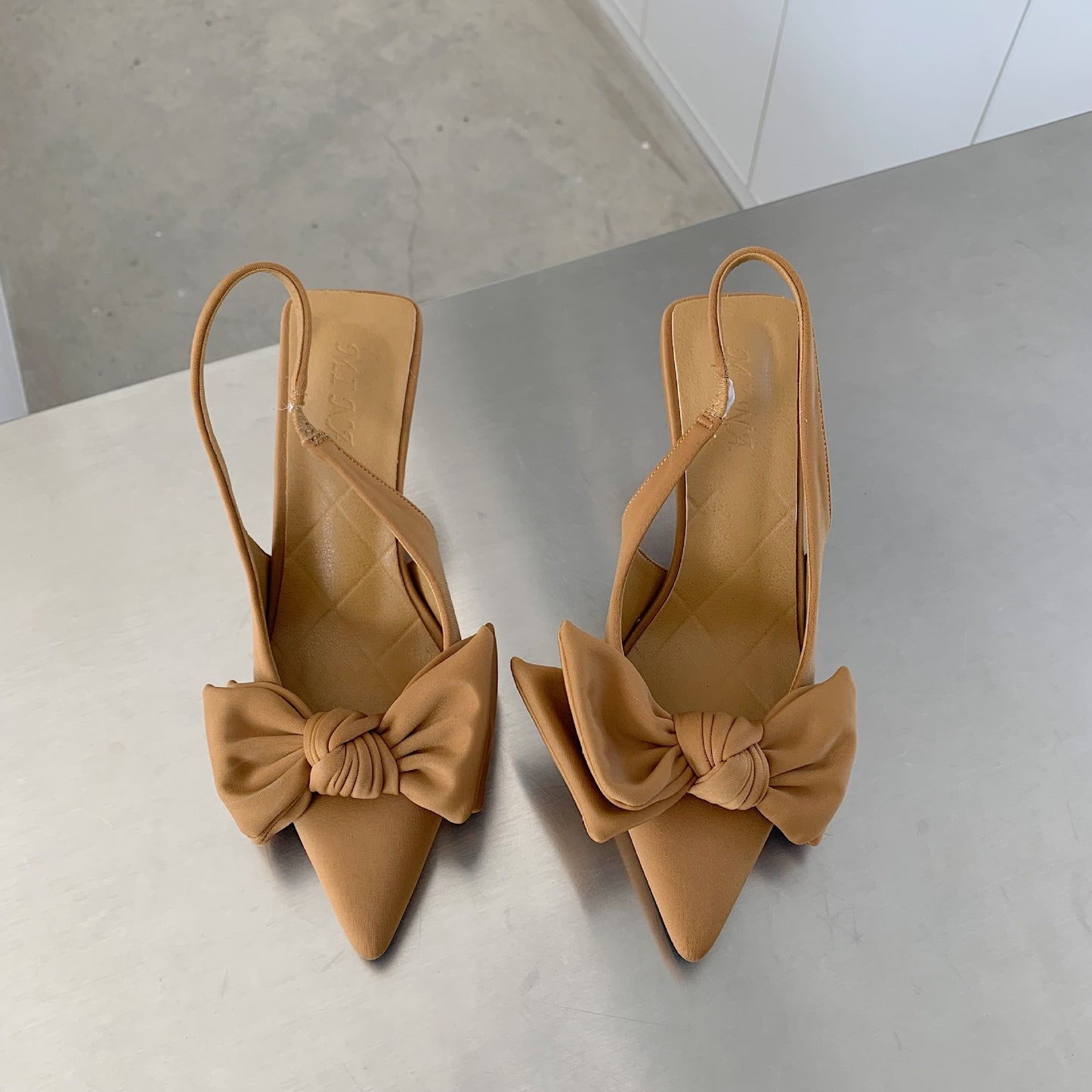 Pointed Toe Stiletto Bow High Heel Sandals