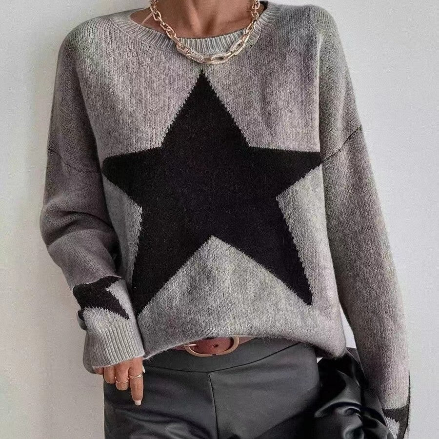 Black Star Grey Sweater