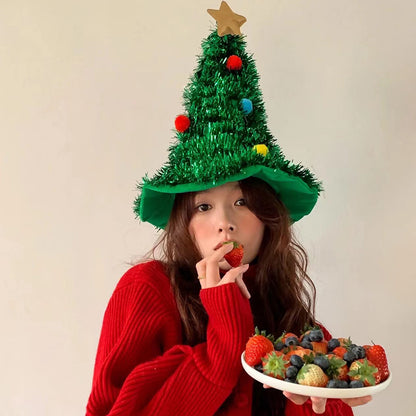 Christmas Tree Hat Party Dress Up Headdres