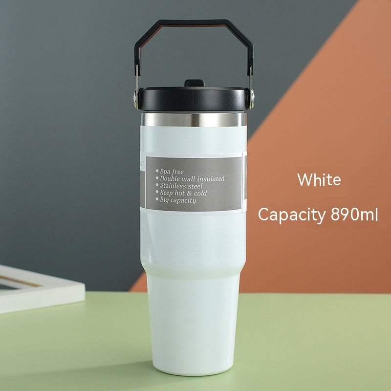 Bottle With Handle Cover Coffee Tumbler Cup MAGIC MOON STORE