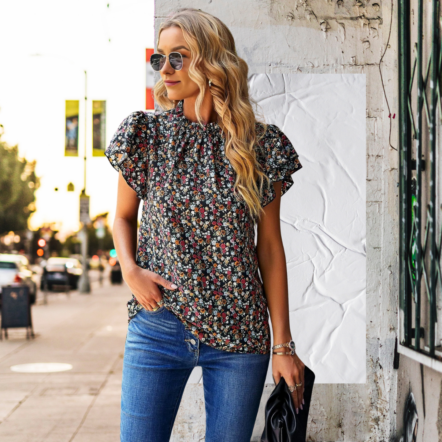 Emma Loose Floral Shirt - Magic Moon Store