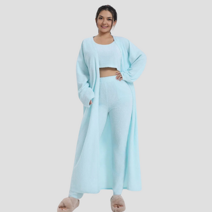 Women's Cozy Pajama 3 Piece Winter Set