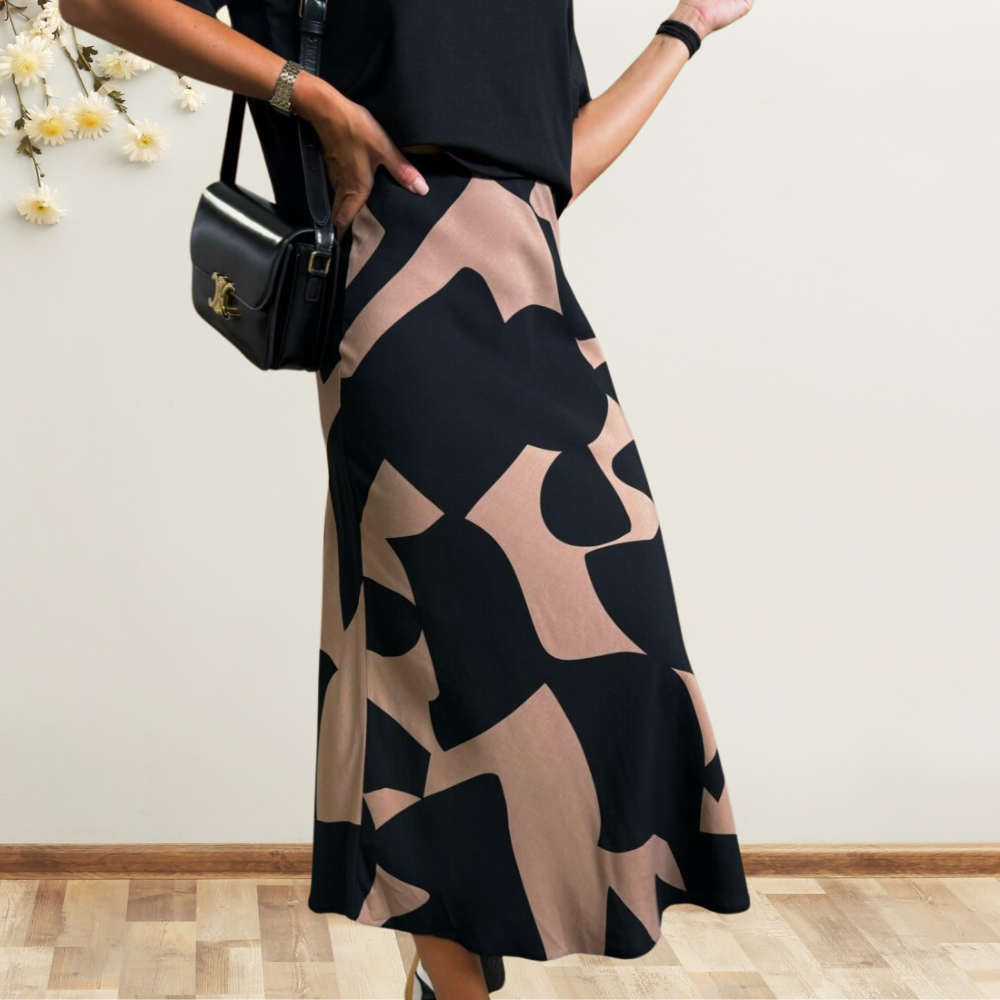 High Waist Animal Print Midi Skirt - Magic Moon Store