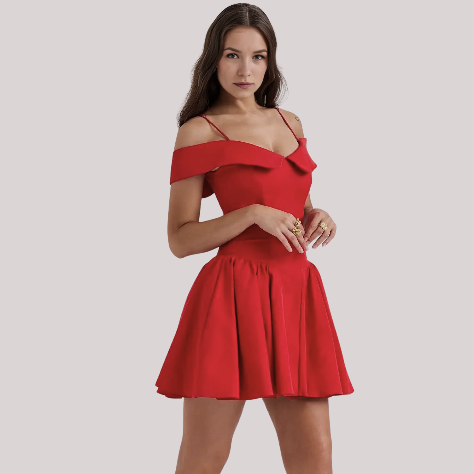 Romantic Pleated Mini Dress - Magic Moon Store