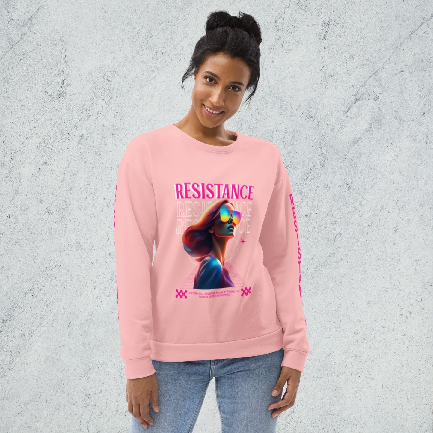 "Resistance" Pink Sweatshirt.