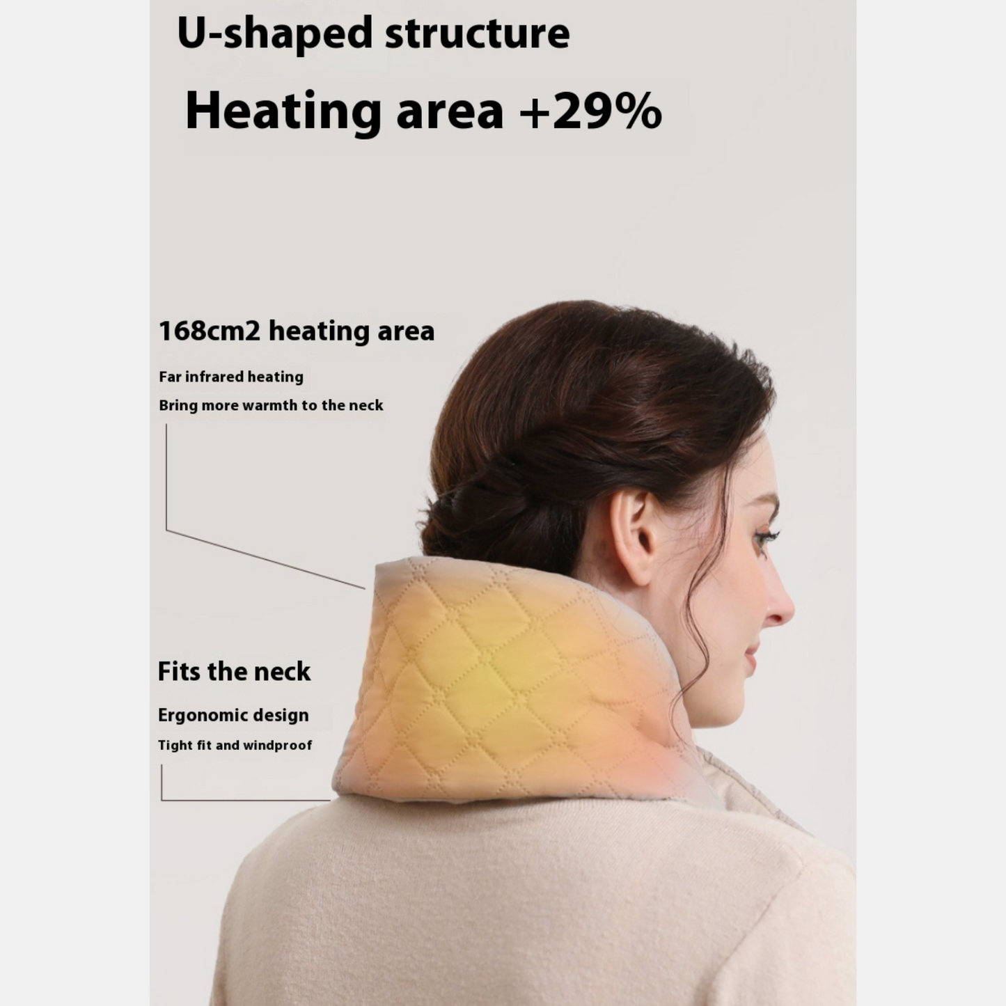 Electric Heating Warm Heated Scarf USB Heater for Women