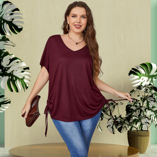 Plus Size Short-sleeved Loose T-shirt Magic Moon Store